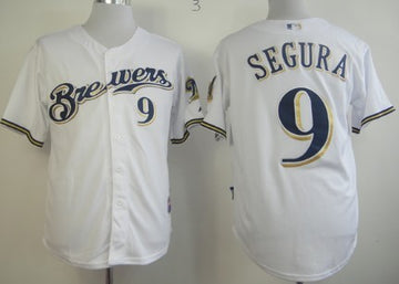 Jean Segura Milwaukee Brewers white jersey