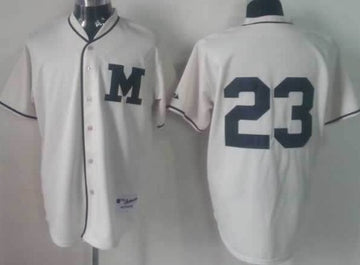 Rickie Weeks Milwaukee Brewers cream jersey