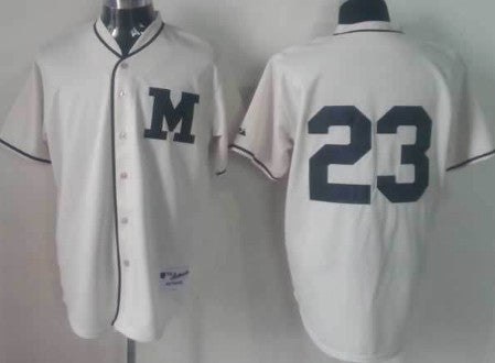 Rickie Weeks Milwaukee Brewers cream jersey
