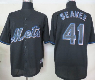 Tom Seaver New York Mets black Fashion jersey