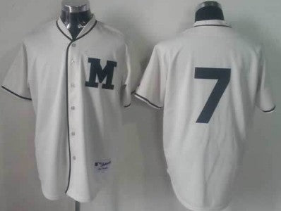 Norichika Aoki Milwaukee Brewers cream jersey