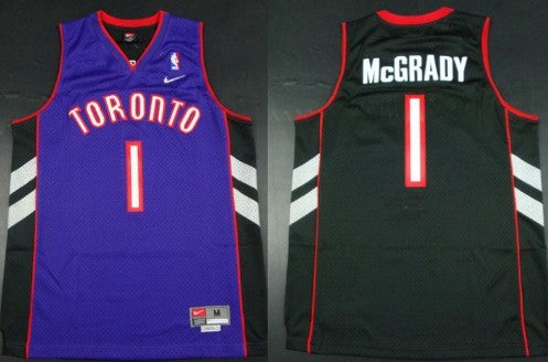 Tracy McGrady Hardwood Toronto Raptors black Classic jersey