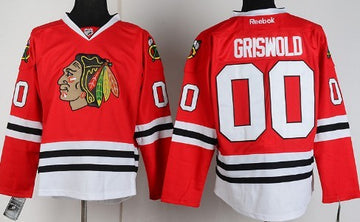 Clark Griswold Chicago Blackhawks red jersey