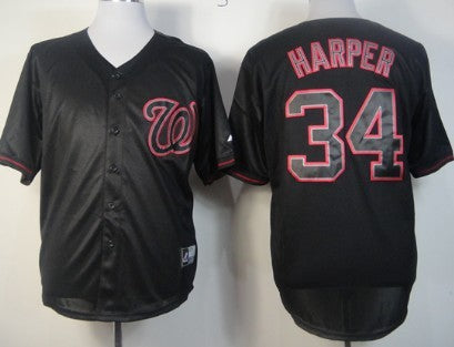 Bryce Harper Washington Nationals black Fashion jersey