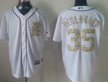 Justin Verlander Detroit Tigers white Camo jersey