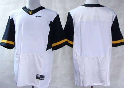 Custom West Virginia Mountaineers white Elite jersey