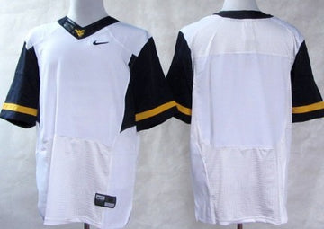 Custom West Virginia Mountaineers white Elite jersey