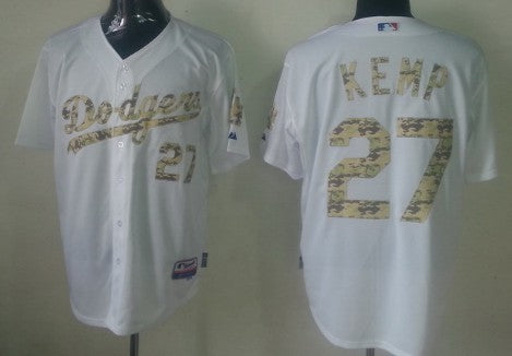Matt Kemp Los Angeles Dodgers white Camo jersey