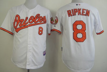 Cal Ripken Baltimore Orioles white jersey