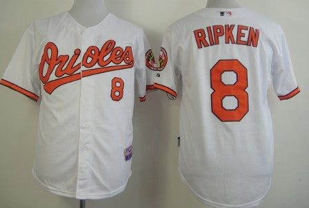 Cal Ripken Baltimore Orioles white jersey
