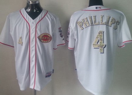 Brandon Phillips Cincinnati Reds white Camo jersey