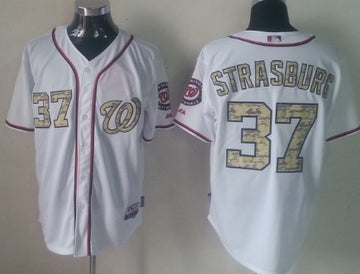 Stephen Strasburg Washington Nationals white Camo jersey