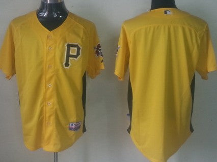 Custom Pittsburgh Pirates yellow jersey