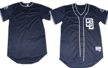 Custom San Diego Padres navy jersey