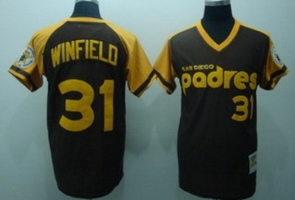 Dave Winfield San Diego Padres brown Throwback jersey
