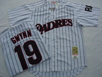Tony Gwynn San Diego Padres white Throwback jersey