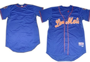 Blank Los New York Mets blue jersey
