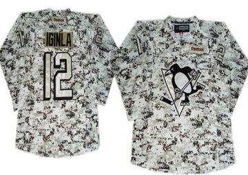 Jarome Iginla Pittsburgh Penguins white Camo jersey