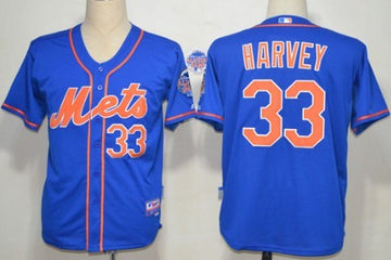 Matt Harvey New York Mets blue jersey