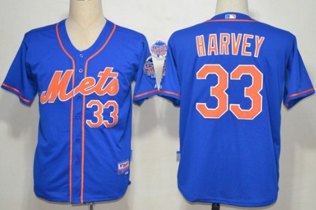 Matt Harvey New York Mets blue jersey