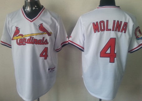 Yadier Molina St. Louis Cardinals white jersey