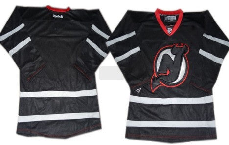 New Blank New Jersey Devils black jersey