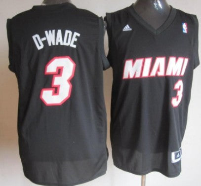 D-Wade Miami Heat black Fashion jersey