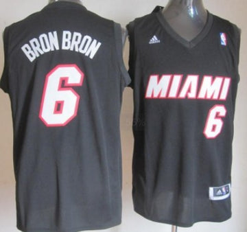 Bron Miami Heat black Fashion jersey