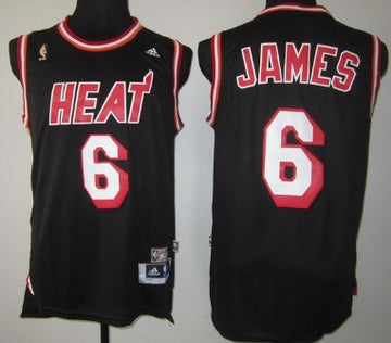 LeBron James Aba Hardwood Classics Miami Heat black jersey