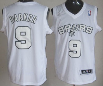 Tony Parker Revolution San Antonio Spurs white jersey