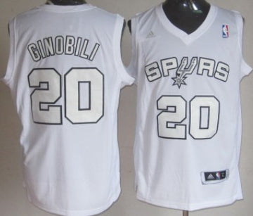 Manu Ginobili Revolution San Antonio Spurs white jersey