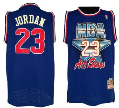NBA All-Star blue Throwback jersey