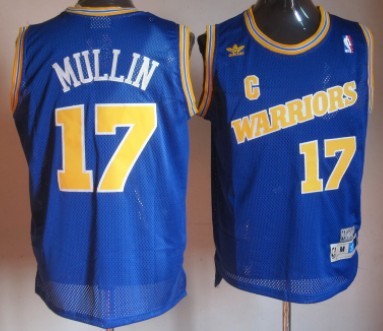 Chris Mullin Golden State Warriors blue Throwback jersey
