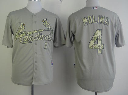 Yadier Molina St. Louis Cardinals gray Camo jersey