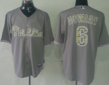 Ryan Howard Philadelphia Phillies gray Camo jersey