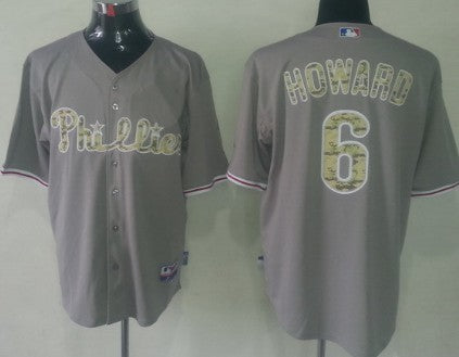 Ryan Howard Philadelphia Phillies gray Camo jersey