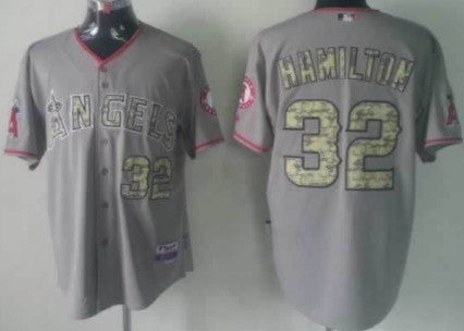 LA Los Angeles Angels gray Camo jersey