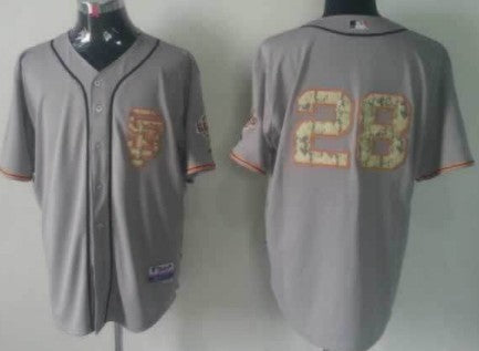 Buster Posey San Francisco Giants gray Camo jersey
