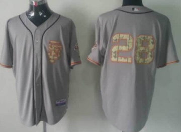 Buster Posey San Francisco Giants gray Camo jersey