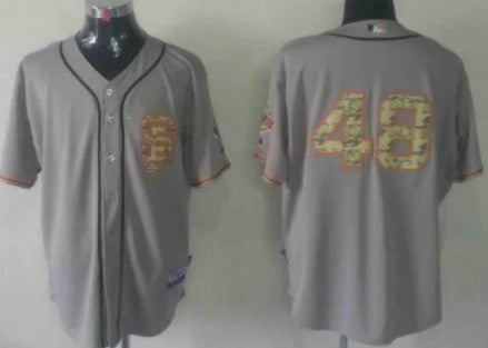 Pablo Sandoval San Francisco Giants gray Camo jersey