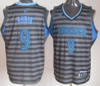Ricky Rubio Minnesota Timberwolves gray jersey