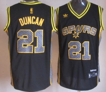 Tim Duncan San Antonio Spurs black Fashion jersey