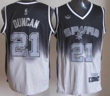 Tim Duncan San Antonio Spurs black Fashion jersey