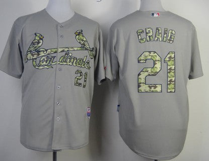 Allen Craig St. Louis Cardinals gray Camo jersey