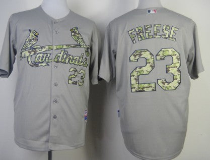 David Freese St. Louis Cardinals gray Camo jersey