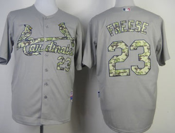 David Freese St. Louis Cardinals gray Camo jersey