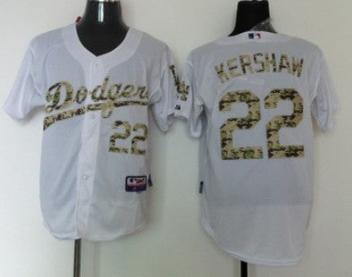 Clayton Kershaw Los Angeles Dodgers white Camo jersey