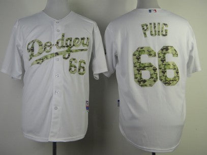 Yasiel Puig Los Angeles Dodgers white Camo jersey