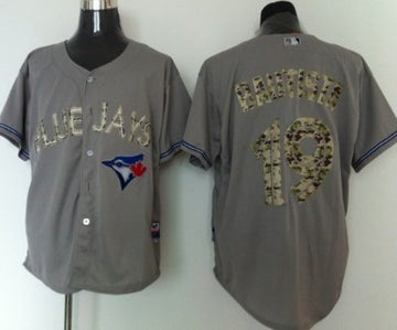 Jose Bautista Toronto Blue Jays gray Camo jersey