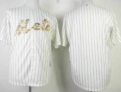 Custom New York Mets cream Camo jersey